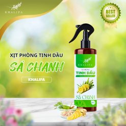 Bình Xịt Thơm Phòng Tinh Dầu Sả Chanh KHALIFA Mùi Thơm Như Spa, Khử Mùi Hiệu Quả